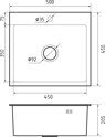 мойка ГранФест METAL 5045  р-р 500*450*215 мм, нерж сталь ASIS 304