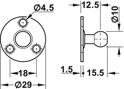 газ-лифт, нагрузка 60N, Хефеле, арт.373.82.916 / 373.82.001